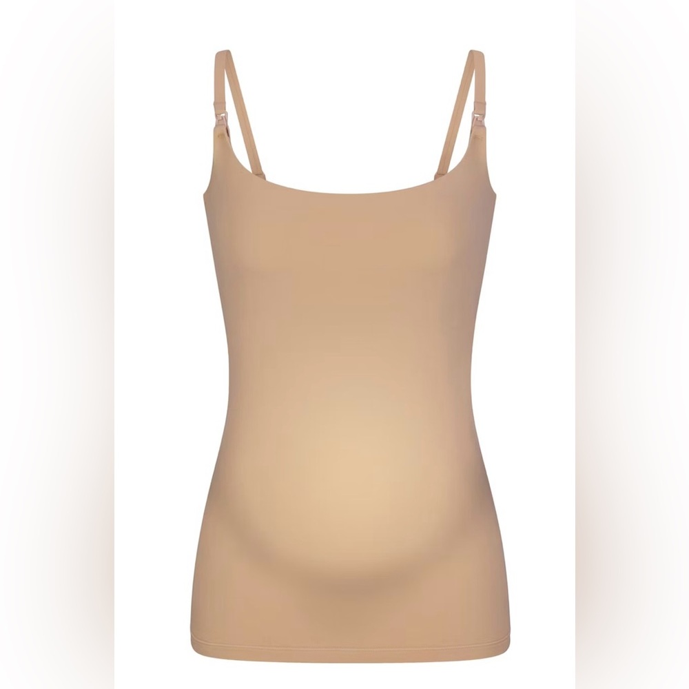 SKIMS Beige Maternity Nursing Tank